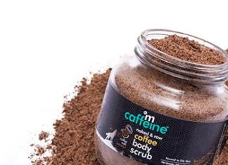 MCaffeine रॉ कॉफ़ी बॉडी स्क्रब रिव्यु (MCaffeine Body Scrub Review) mcaffiene