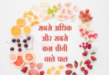 सबसे अधिक और सबसे कम चीनी वाले फल (Fruits with Sugar levels) Fruits with Sugar levels