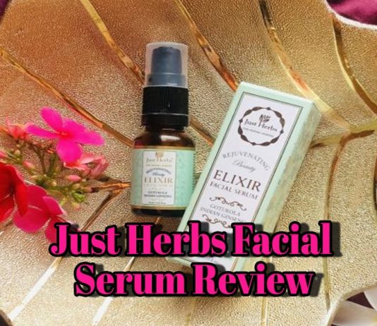जस्ट हर्ब्स फेशियल सीरम रिव्यू (Just Herbs Elixir Serum Review) just herbs elixir serum review