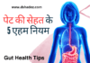 पेट की सेहत के 5 एहम नियम (5 Important Gut Health Tips) 5 Important Gut Health Tips